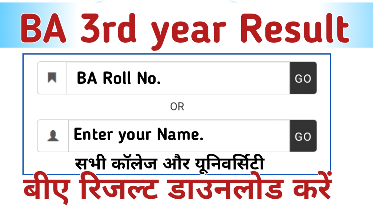 BA 3rd year Result 2024