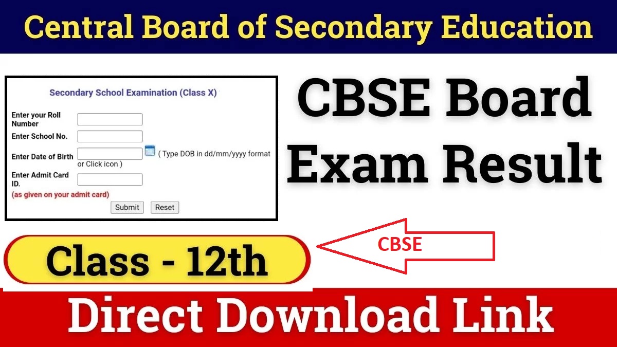 CBSE 12th Result 2024 official website: सीबीएसई 10वीं बोर्ड रिजल्ट देखें: सीबीएसई बोर्ड 2024 का रिजल्ट कब निकलेगा? > downloadresult