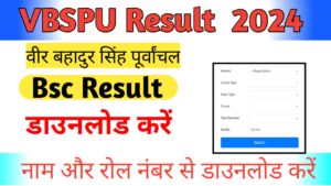 VBSPU Result 2024/VBSPU BSC Result 2024:BSC Result Download बहादुर सिंह पूर्वांचल यूनिवर्सिटी