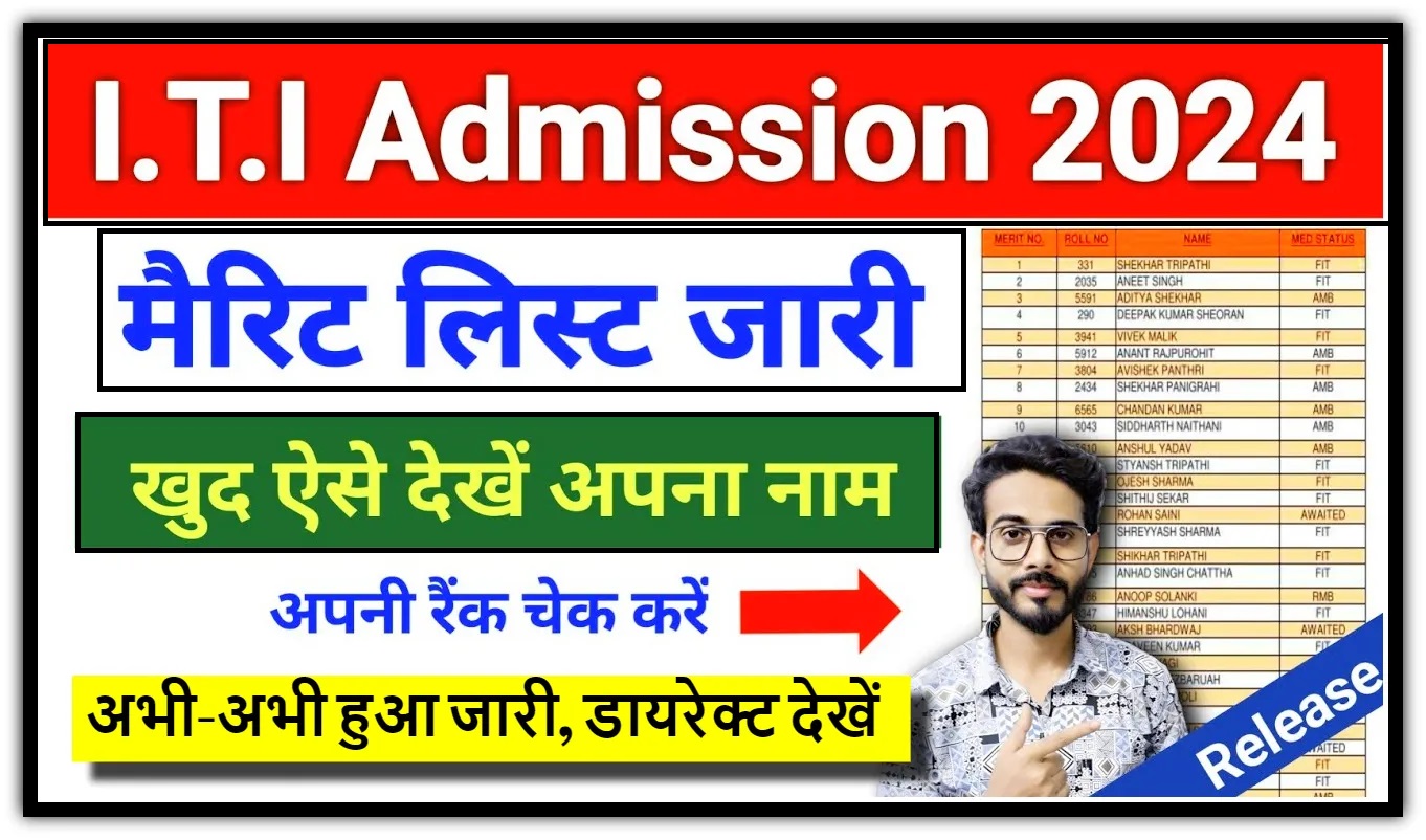 UP ITI 1st Merit List 2024: यूपी आईटीआई फर्स्ट मेरिट लिस्ट हुआ जारी, इतने नंबर वालों का सिलेक्शन पक्का@scvtup.in ( Friday, 02 August 2024