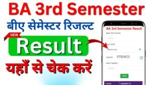 BA 3rd semester Result 2024