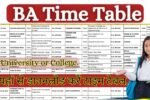 BA Date Sheet
