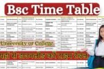 Bsc Date Sheet 2026