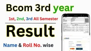 Bcom 3rd year Result