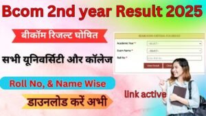 Bcom 2nd year Result 2025