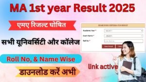 MA 1st year Result 2025
