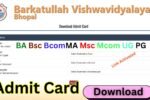 Barkatullah Univerisity Admit Card 2025