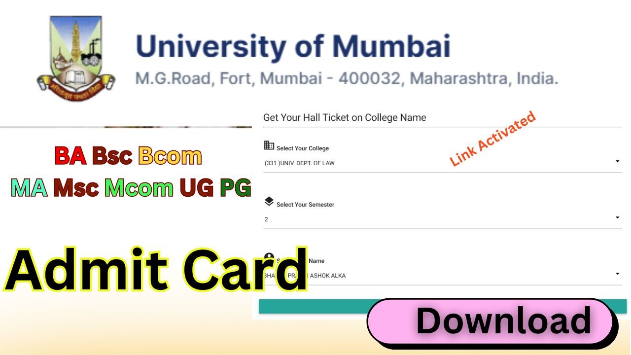 Mumbai University Admit Card 2025